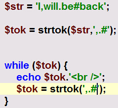 php_strtok php_strtok